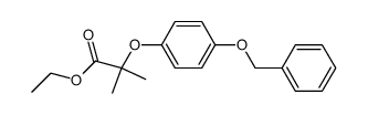 ethyl 2-(4-(benzyloxy)phenoxy)-2-methylpropanoate结构式