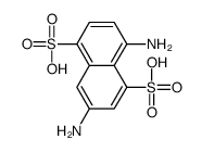 3,8-diaminonaphthalene-1,5-disulphonic acid structure