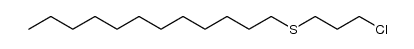 (3-chloro-propyl)-dodecyl sulfide Structure