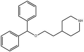 4-(2-benzhydryloxy-ethyl)-piperidine结构式