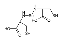 (2R)-2-[[[(1R)-1-carboxy-2-sulfanyl-ethyl]amino]selanylamino]-3-sulfan yl-propanoic acid structure