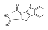 (2S)-3-acetyl-2,4-dihydro-1H-pyrrolo[2,3-b]indole-2-carboxamide Structure