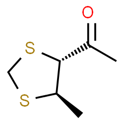 Ethanone, 1-[(4R,5R)-5-methyl-1,3-dithiolan-4-yl]-, rel- (9CI)结构式