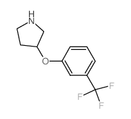 3-(3-(三氟甲基)苯氧基)吡咯烷结构式