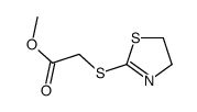 (2-Thiazolin-2-ylthio)acetic acid methyl ester结构式