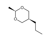 2α-Methyl-5α-propyl-1,3-dioxane structure