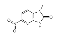 1-methyl-5-nitro-1,3-dihydro-imidazo[4,5-b]pyridin-2-one结构式