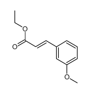 (E)-3-(3-甲氧基苯基)丙烯酸乙酯结构式
