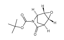 叔丁基(1S,2R,4S,5R)-7-氧代-3-氧杂-6-氮杂三环[3.2.1.02,4]辛烷-6-羧酸叔丁酯结构式