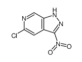 5-氯-3-硝基-1H-吡唑并[3,4-C]吡啶结构式