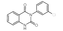 3-(3-Chlorophenyl)quinazoline-2,4(1H,3H)-dione结构式