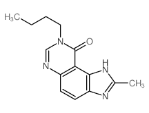 9H-Imidazo[4,5-f]quinazolin-9-one,8-butyl-1,8-dihydro-2-methyl-结构式