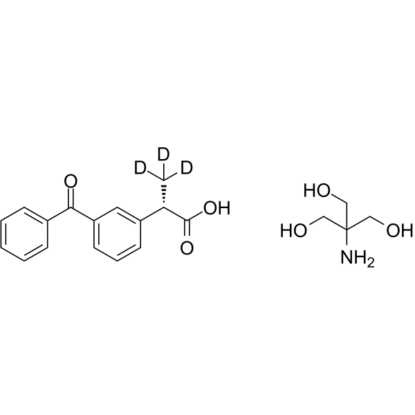 dexketoprofen-d3(trometamol)结构式