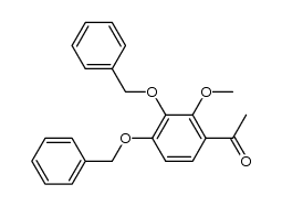 3',4'-dibenzyloxy-2'-methoxyacetophenone Structure