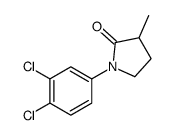 1-(3,4-dichlorophenyl)-3-methylpyrrolidin-2-one结构式