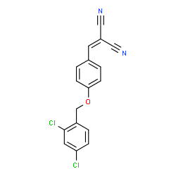 2-((4-[(2,4-DICHLOROBENZYL)OXY]PHENYL)METHYLENE)MALONONITRILE structure