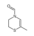 4H-1,4-Thiazine-4-carboxaldehyde, 2,3-dihydro-6-methyl- (8CI) Structure