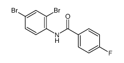 N-(2,4-Dibromophenyl)-4-fluorobenzamide Structure