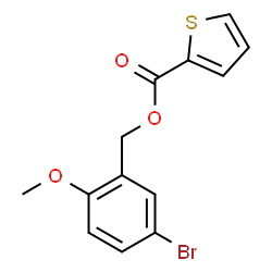 5-Bromo-2-methoxybenzyl 2-thiophenecarboxylate结构式