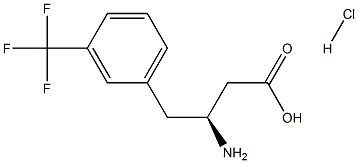 (S)-3-Amino-4-(3-trifluoromethylphenyl)-butyric acid-HCl structure