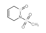 2-methylsulfonyl-3,6-dihydrothiazine 1-oxide结构式
