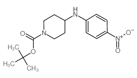 TERT-BUTYL 4-((4-NITROPHENYL)AMINO)PIPERIDINE-1-CARBOXYLATE结构式