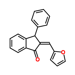 (2Z)-2-(2-Furylmethylene)-3-phenyl-1-indanone结构式