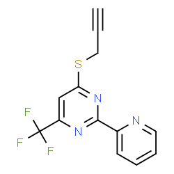 2-PROPYNYL 2-(2-PYRIDINYL)-6-(TRIFLUOROMETHYL)-4-PYRIMIDINYL SULFIDE picture