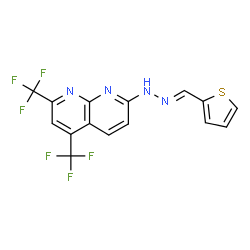 2-Thiophenecarboxaldehyde,[5,7-bis(trifluoromethyl)-1,8-naphthyridin-2-yl]hydrazone(9CI) picture