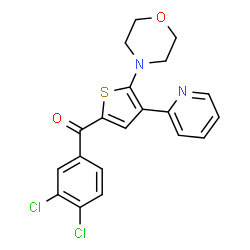 (3,4-DICHLOROPHENYL)[5-MORPHOLINO-4-(2-PYRIDINYL)-2-THIENYL]METHANONE Structure