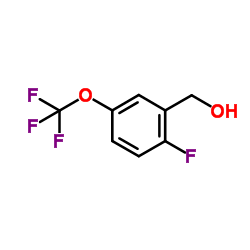 2-FLUORO-5-(TRIFLUOROMETHOXY)BENZYL ALCOHOL结构式
