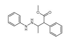 methyl 2-phenyl-3-(2-phenylhydrazinyl)butanoate结构式