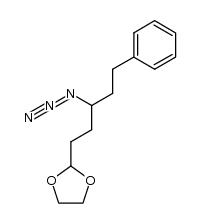 2-(3-azido-5-phenylpentyl)-1,3-dioxolane结构式