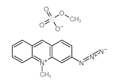 Acridinium, 3-azido-10-methyl-, methyl sulfate Structure