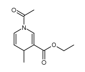 ethyl 1-acetyl-1,4-dihydro-4-methylpyridine-3-carboxylate结构式