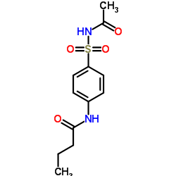 N-[4-(Acetylsulfamoyl)phenyl]butanamide结构式