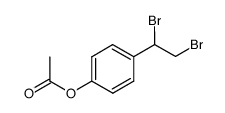 4-(1,2-dibromoethyl)phenyl acetate结构式