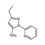 5-ethyl-2-pyridin-2-ylpyrazol-3-amine结构式