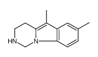 5,7-dimethyl-1,2,3,4-tetrahydropyrimido[1,6-a]indole结构式