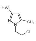 1-(2-氯-乙基)-3,5-二甲基-1H-吡唑结构式