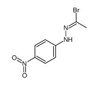 N-(4-nitrophenyl)ethanehydrazonoyl bromide Structure