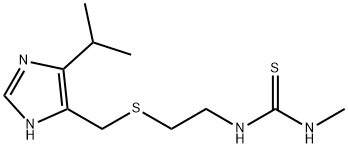 N-Methyl-N'-[2-[[(5-isopropyl-1H-imidazol-4-yl)methyl]thio]ethyl]thiourea结构式