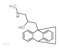 9,10-Ethanoanthracene-9(10H)-ethanol,a-[(methylamino)methyl]-,hydrochloride (1:1) structure