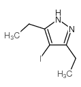 3,5-二乙基-4-碘-1H-吡唑结构式