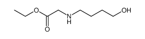 N-(4-hydroxybutyl)glycine ethyl ester Structure