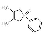 1H-Phosphole,2,5-dihydro-3,4-dimethyl-1-phenyl-, 1-sulfide structure