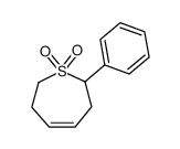 2-phenyl-2,3,6,7-tetrahydrothiepine 1,1-dioxide Structure