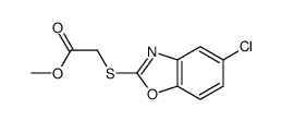 methyl 2-[(5-chloro-1,3-benzoxazol-2-yl)sulfanyl]acetate Structure