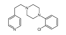 1-(2-chlorophenyl)-4-(2-pyridin-4-ylethyl)piperazine结构式