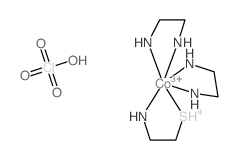 2-azanidylethylazanide,cobalt(3+),perchloric acid,2-sulfaniumylethylazanide结构式